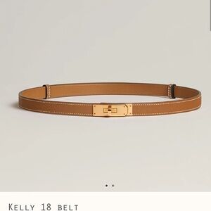 BNWT Hermes Kelly Belt Gold on Gold